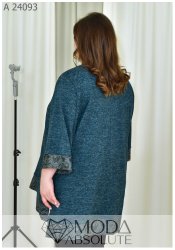 Жіноча туніка Oversize з ангори з гіпюром А 24093